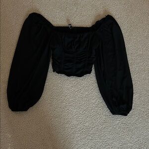 Black Off-Shoulder Blouse